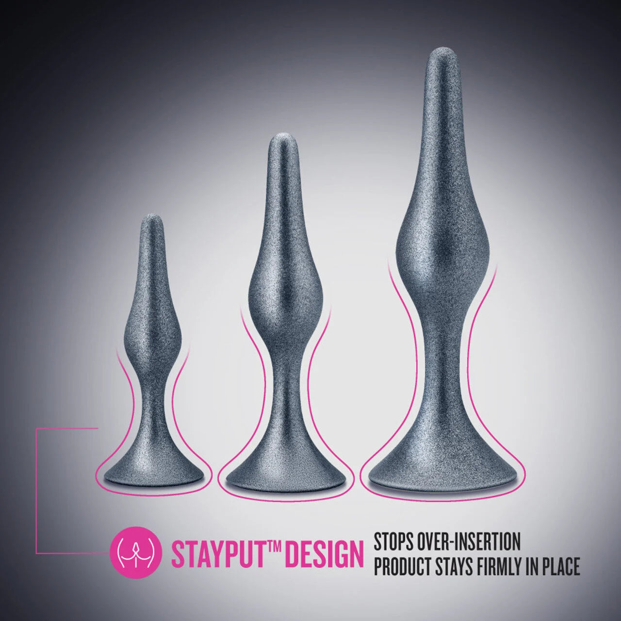 Blush Anal Adventures Matrix - Genesis Plug Kit - Stellar Silver