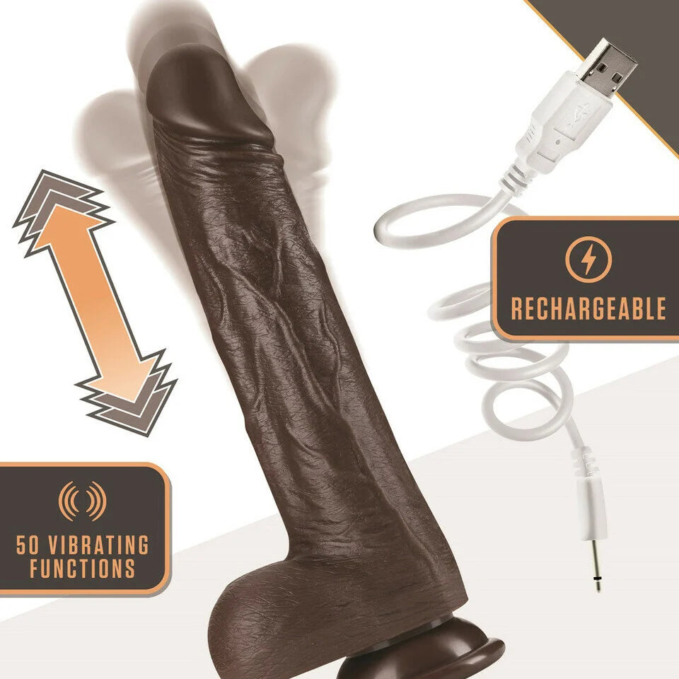 DR.MURPHY 8 Inch Thrusting Gyrating Dild0 with Remote Control
