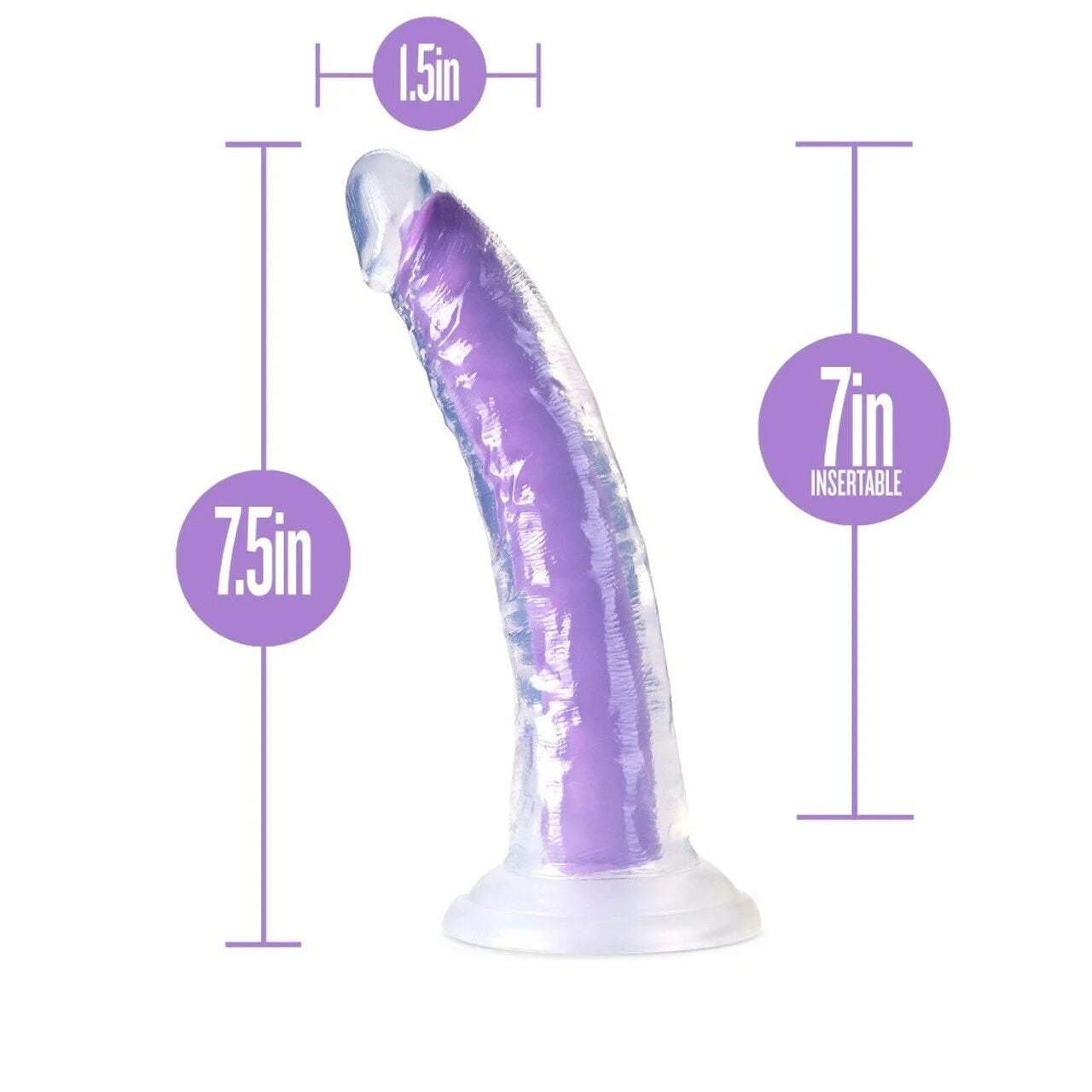 Neo Elite - Glow in the Dark - Light - 7 inch Silicone Dual Density