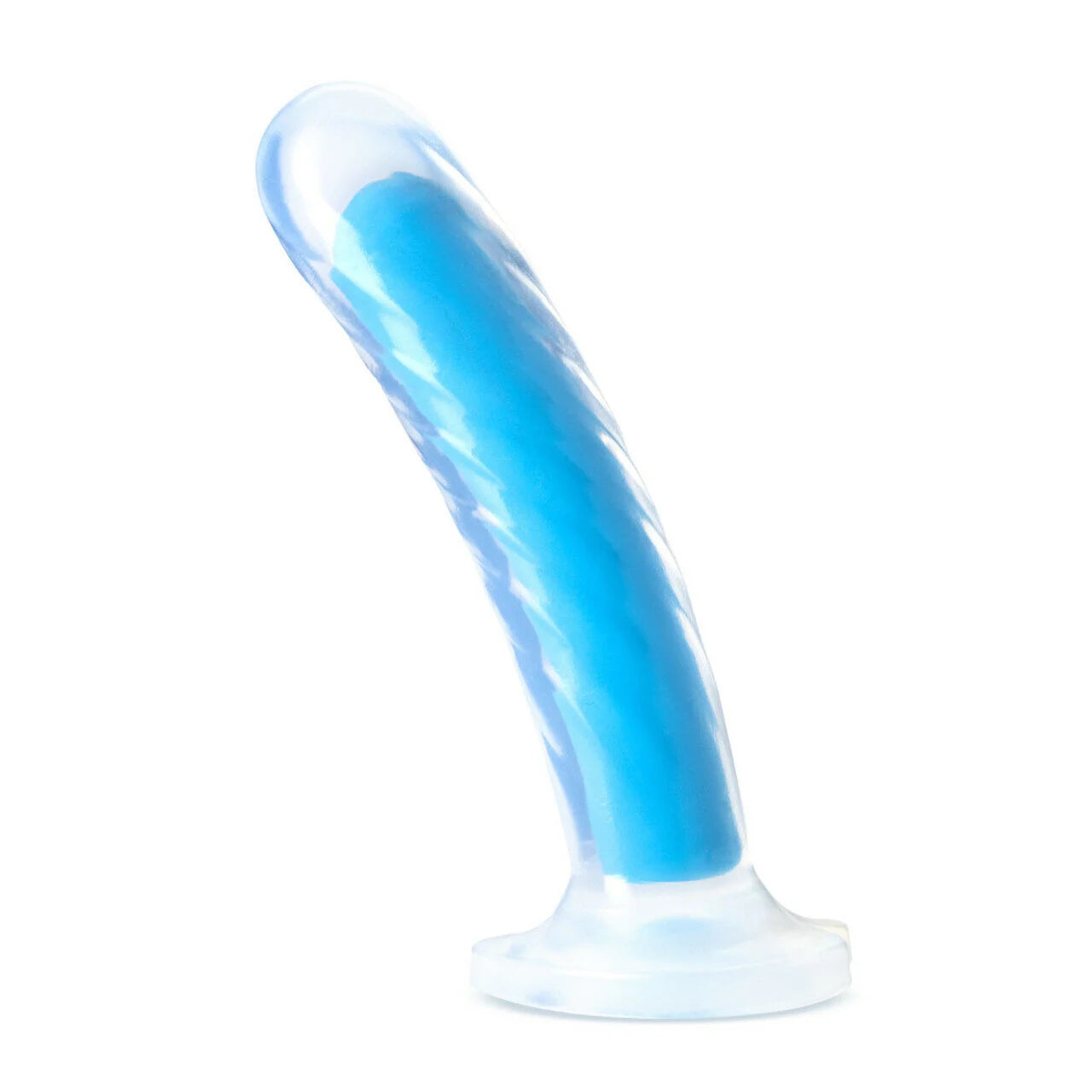 Neo Elite - Glow in the Dark - Tao - 7 inch Silicone Dual Density - Neon Blue